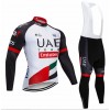 Tenue Cycliste Manches Longues et Collant à Bretelles 2018 Team UAE N001